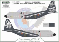 Model Maker Decals D144190 Belgian Lockheed C-130 Hercules 50 years in service- Farewell scheme 1/144