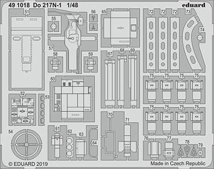Eduard 491018 SET Do 217N-1 (ICM)
