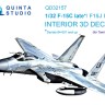 Quinta Studio QD32157 F-15C Late/F-15J late (Tamiya) 3D Декаль интерьера кабины 1/32