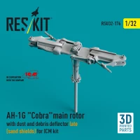 Reskit U32176 AH-1G 'Cobra' main rotor w/ dust&debris defl. 1/32