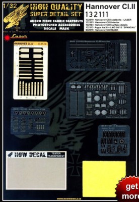 HGW 132111 Hannover Cl.II SUPER DETAIL SET 1/32