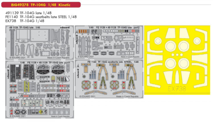 Eduard BIG49278 TF-104G (KIN) 1:48