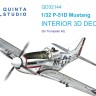 Quinta studio QD32144 P-51D Mustang (Trumpeter) 3D Декаль интерьера кабины 1/32