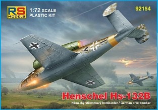 RS Model 92154 Henschel Hs-132 B with Jumo004 1/72