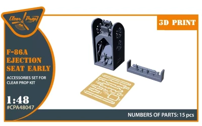 Clear Prop CLPA48047 F-86A ejection seat early (CL.PROP) 1/48