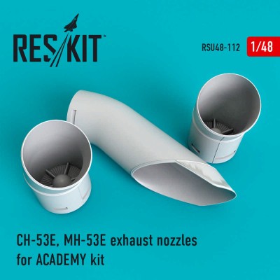 Reskit RSU48-0112 CH-53E, MH-53E exhaust nozzles (ACAD) 1/48