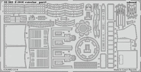 Eduard 32363 F-104C exterior