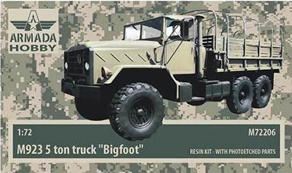 Armada Hobby M72206 M923 5ton truck BIGFOOT (resin kit w/ PE) 1/72