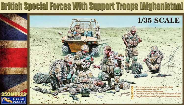 Gecko Models 35GM0023 British Special Forces with Support Troops (Afghanistan) 1:35