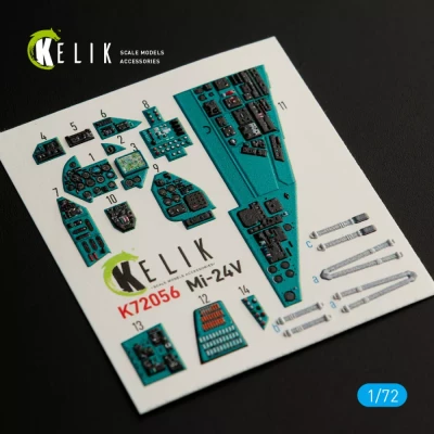 Reskit K72056 Mi-24V interior 3D decals (HOBBYB) 1/72