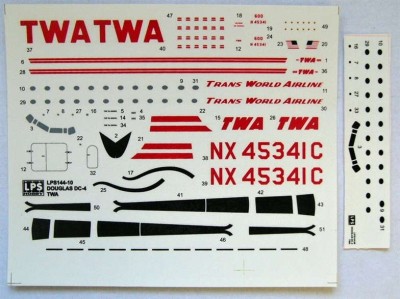 LPS Hobby LPS-14410 1/144 DC-4 Trans World Airline NX45341 (MINICRAFT)