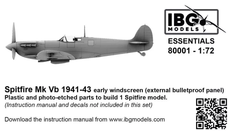 IBG 80001 Spitfire Mk.Vb 1941-43 early w. (ESSENTIALS) 1/72