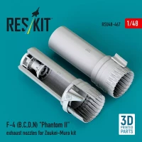 Reskit U48467 F-4 (B,C,D,N) 'Phantom II' exh.nozzles (ZOUK) 1/48