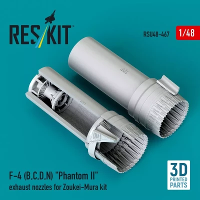 Reskit U48467 F-4 (B,C,D,N) 'Phantom II' exh.nozzles (ZOUK) 1/48