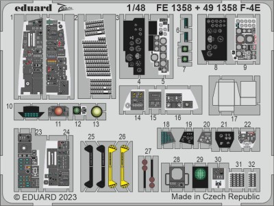 Eduard 491358 SET F-4E (MENG) 1/48