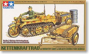 Tamiya 32502 Kettenkraftrad w/Goliath 1/48
