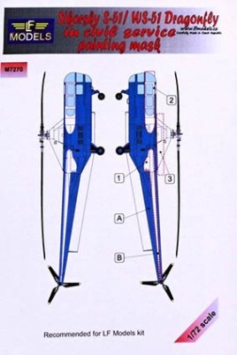 Lf Model M7270 Mask S-51/WS-51 Dragonfly in civil service 1/72