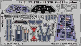 Eduard 49778 Su-33 interior 1/48