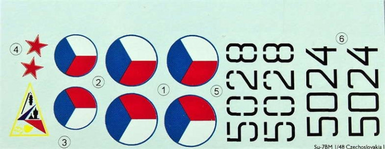 LF Model C4878 Decals Su-7BM over Czechoslovakia Part I. 1/48