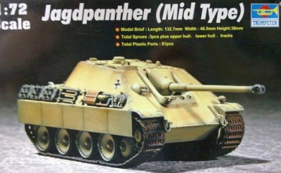 Trumpeter 07241 САУ Ягдпантера (средняя) 1/72