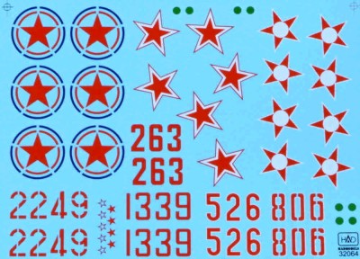 HAD 32064 Decal MiG-15 Bis (North Korea, USSR, Hungary) 1/32