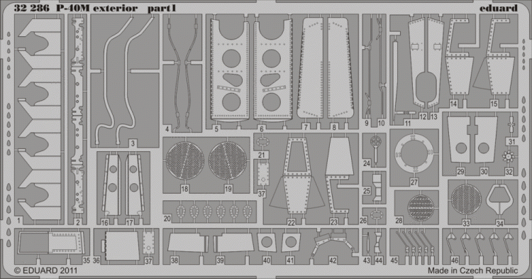 Eduard 32286 P-40M exterior