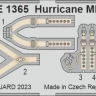 Eduard FE1365 Hurricane Mk.I seatbelts STEEL (HOBBYB) 1/48