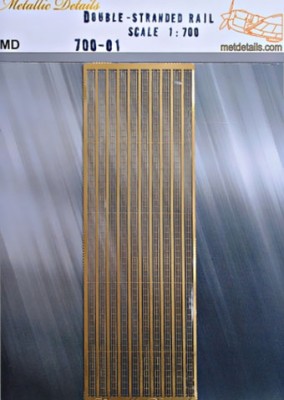 Metallic Details 70001 Двухполосные леера 1/700