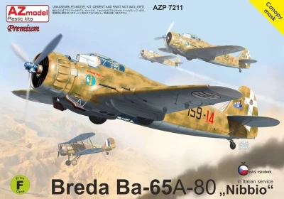 Az Model MP72011 Breda Ba-65A-80 'Nibbio' (3x camo) PREMIUM 1/72
