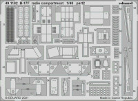 Eduard 491182 B-17F radio compartment (HKM) SET 1/48