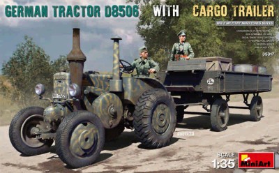 Miniart 35317 German Tractor D8506 with Cargo Trailer 1/35