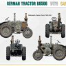 Miniart 35317 German Tractor D8506 with Cargo Trailer 1/35
