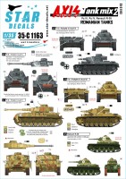 Star Decals 35-C1163 Axis Tank Mix # 2. Romanian tanks. Romanian tanks in WW2. Pz.Kpfw.III Ausf.N, PzIV Ausf.G / H / J, Renault R-35 1/35