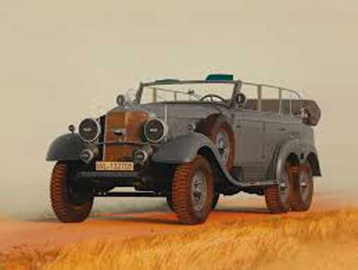 ICM 35538 Typ G4 (Kfz.21), WWII German Staff Car 1/35