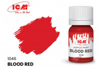 ICM C1046 Кровавый(Blood Red), краска акрил, 12 мл
