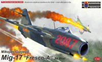 Kovozavody Prostejov KPM-48026 MiG-17 'Fresco-A' At War (3x camo, ex-SMER) 1/48