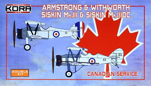 Kora Model KPK72116 A&W SISKIN Mk.III/MK.IIIDC Canada (2-in1) 1/72