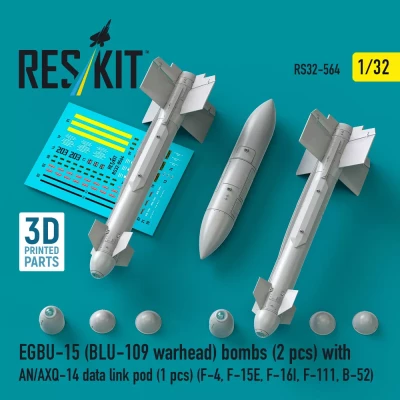 Reskit 32564 EGBU-15 (BLU-109 warhead) w/ AN/AXQ-14 pod 1/32