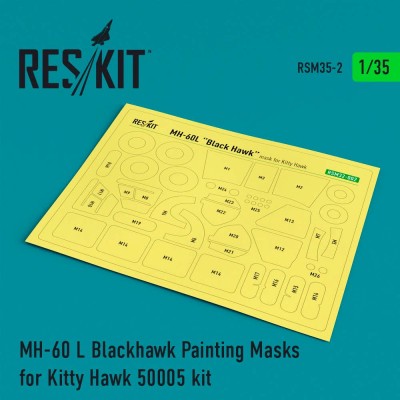 Reskit RSM35-0002 MH-60 L Blackhawk Painting Masks (KITTYH) 1/35