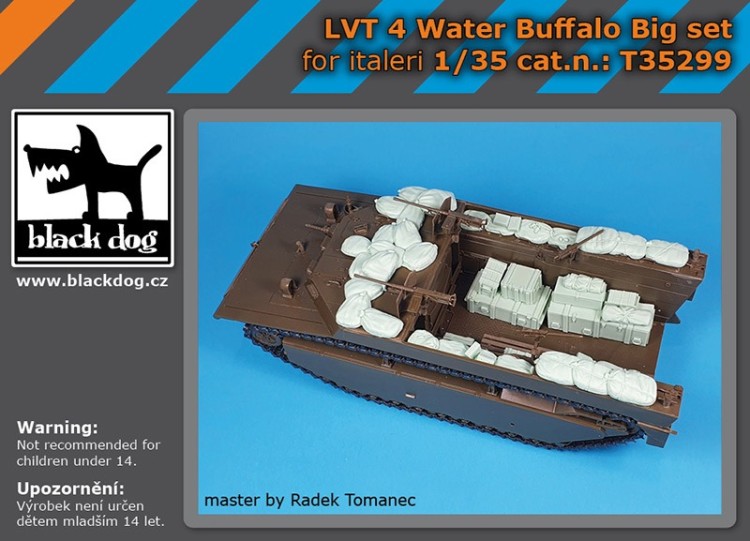 Black Dog T35299 LVT-4 Water Buffalo accessories set big set(designed to be used with Italeri kits) 1/35