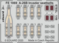 Eduard FE1069 1/48 A-26B Invader seatbelts STEEL (ICM)