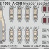 Eduard FE1069 1/48 A-26B Invader seatbelts STEEL (ICM)