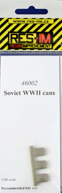 RES-IM RESIM46002 1/48 Soviet WWII cans (3 pcs.)