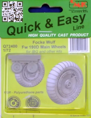 CMK Q72400 Focke Wulf Fw 190D-9 Main wheels (IBG) 1/72