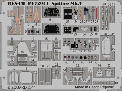 RES-IM RESIMP7241 1/72 Spitfire Mk.V - Detail PE set (TAM)