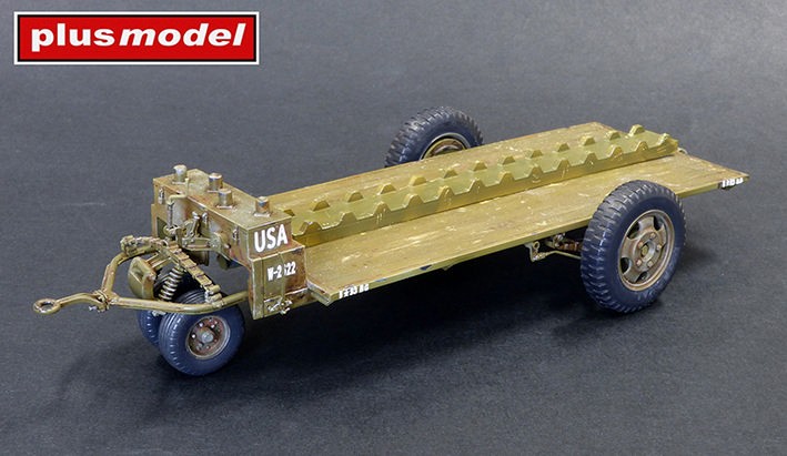 Plusmodel AL3016 U.S. bomb trailer M5 (resin kit) 1/32