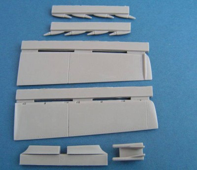 Pavla Models U48-45 Mirage 2000C control surfaces for Heller 1:48