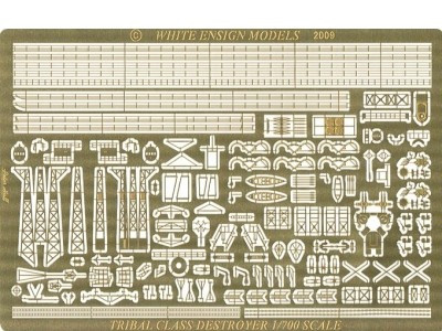 White Ensign Models PE 0793 Royal Navy TRIBAL-CLASS DESTROYERS for the Trumpeter/Skywave Kits 1/700