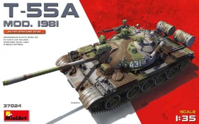 Miniart 37024 Советский танк Т-55А 1981 г.