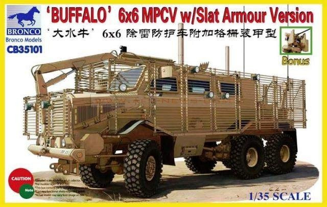 Bronco CB35101 BUFFALO 6x6 MPCV w/Slat Armour Version 1/35